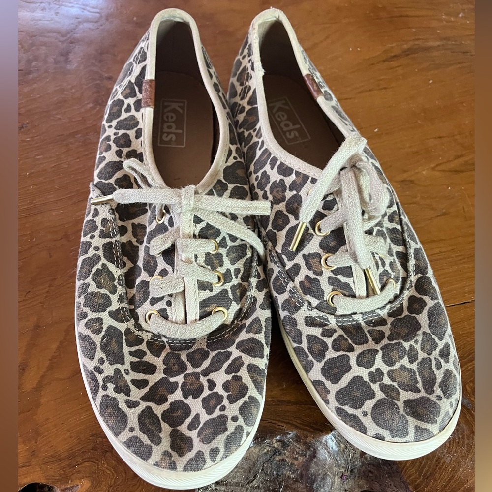 Keds Leopard Print  Sneakers 7.5